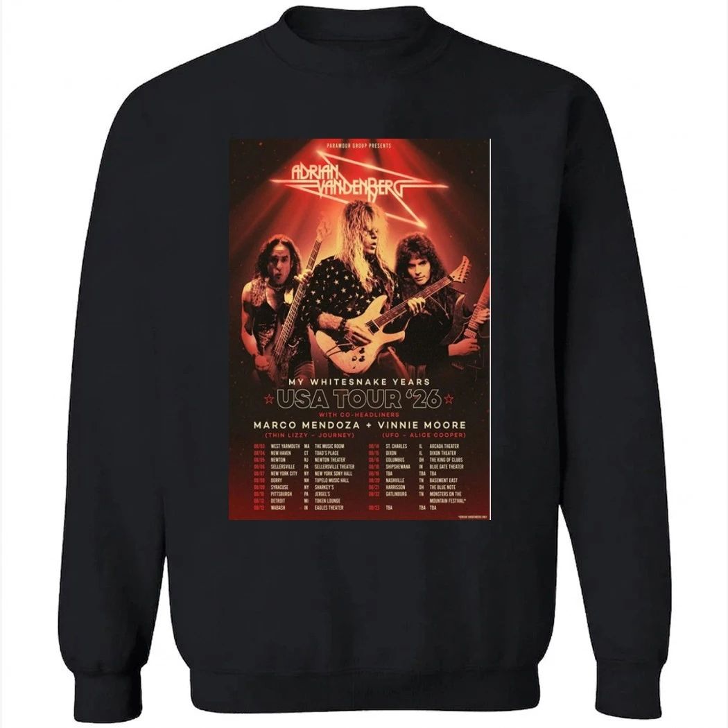 Adrian Vandenberg US Tour 2026 Poster Shirt