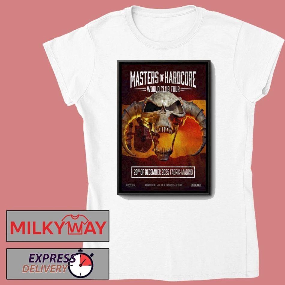 Masters Of Hardcore Dec 20 2025 Fabrik Madrid Poster shirt