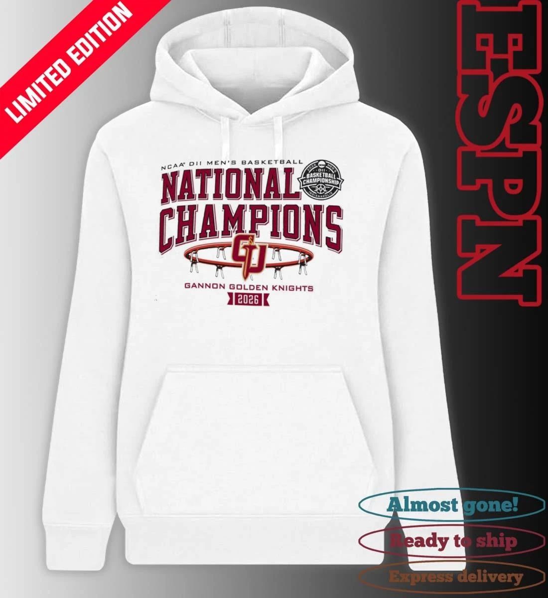 DII Men’s Basketball Champions 2026 Gannon University Shirt