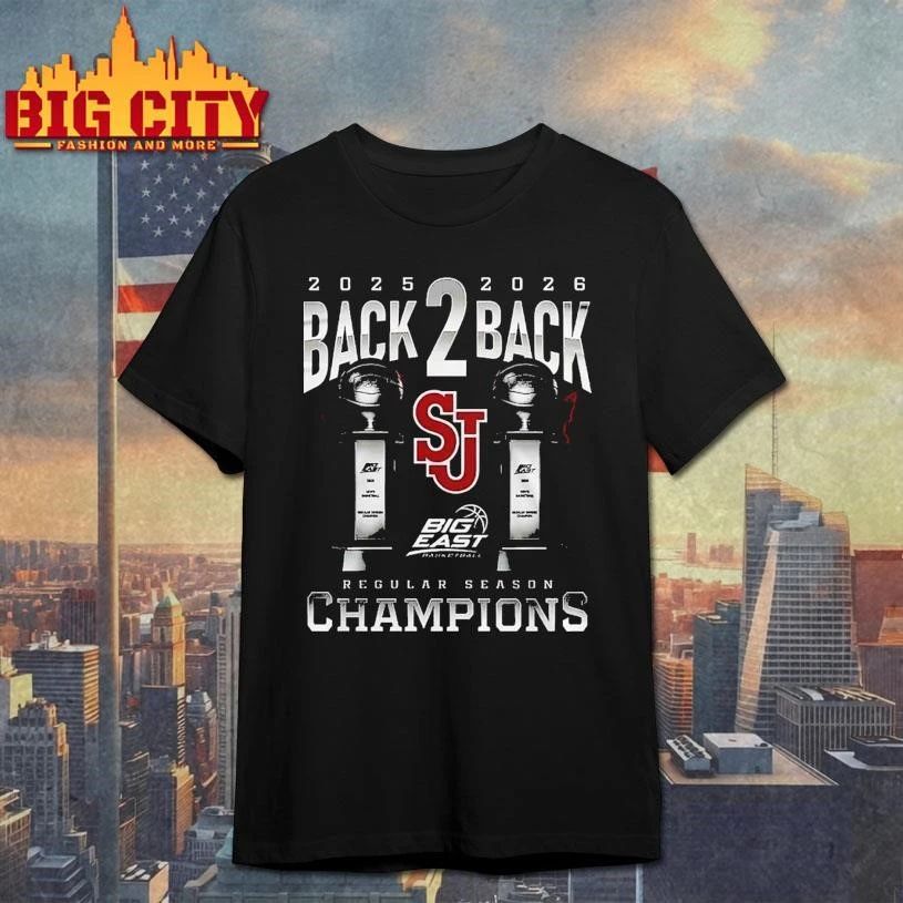 St John’s Red Storm Men 2026 Big East Tournament Champions T-Shirt