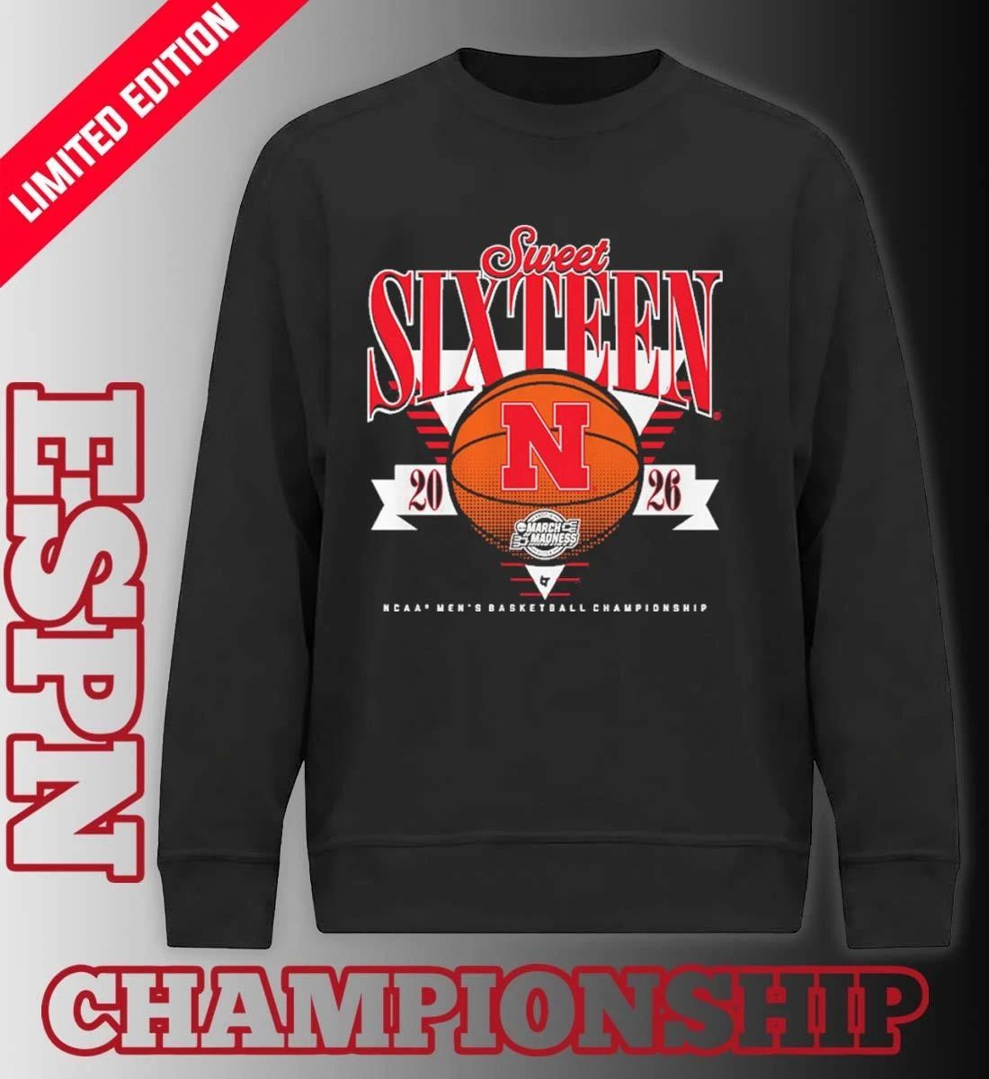 Nebraska Cornhuskers MBB 2026 Sweet Sixteen shirt