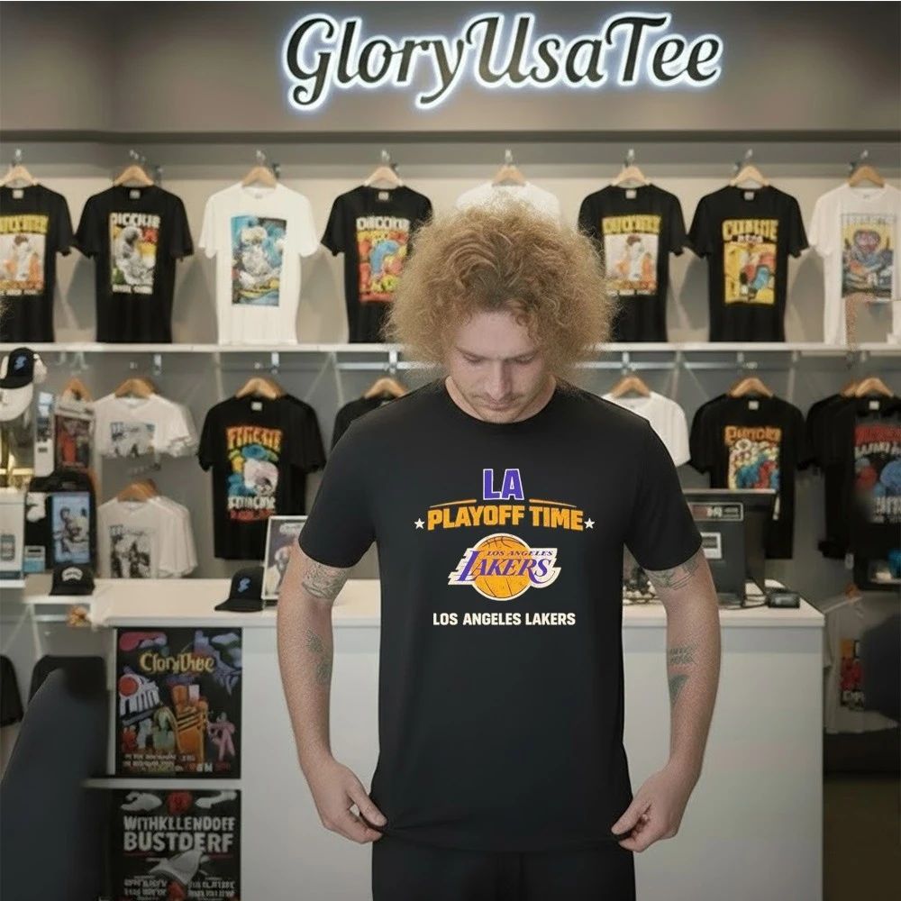 LA Playoff Time Los Angeles Lakers Game Day Graphic Shirt