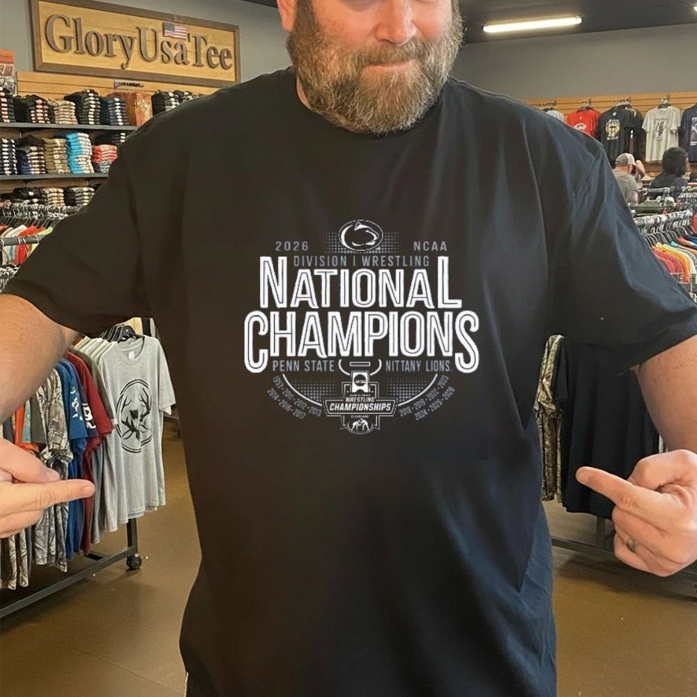 Penn State 2026 14X Wrestling National Champs Dynasty T-Shirt