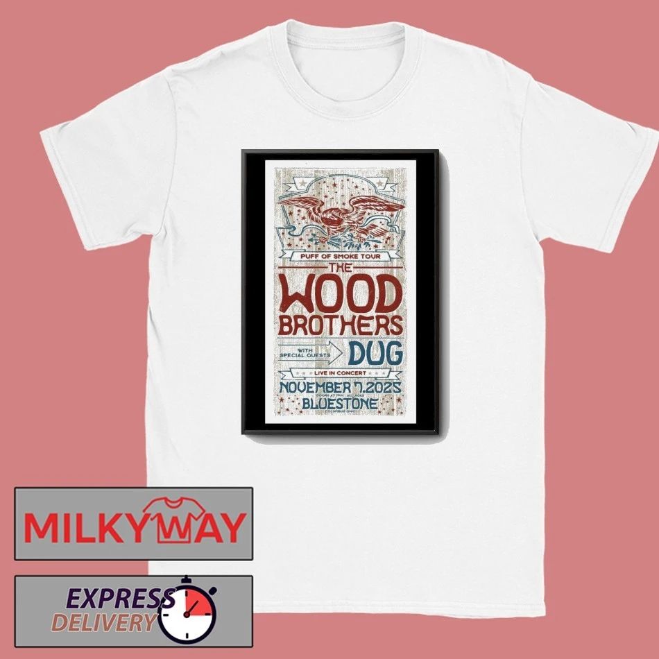 The Wood Brothers The Bluestone in Columbus OH Nov 7 2025 Poster shirt