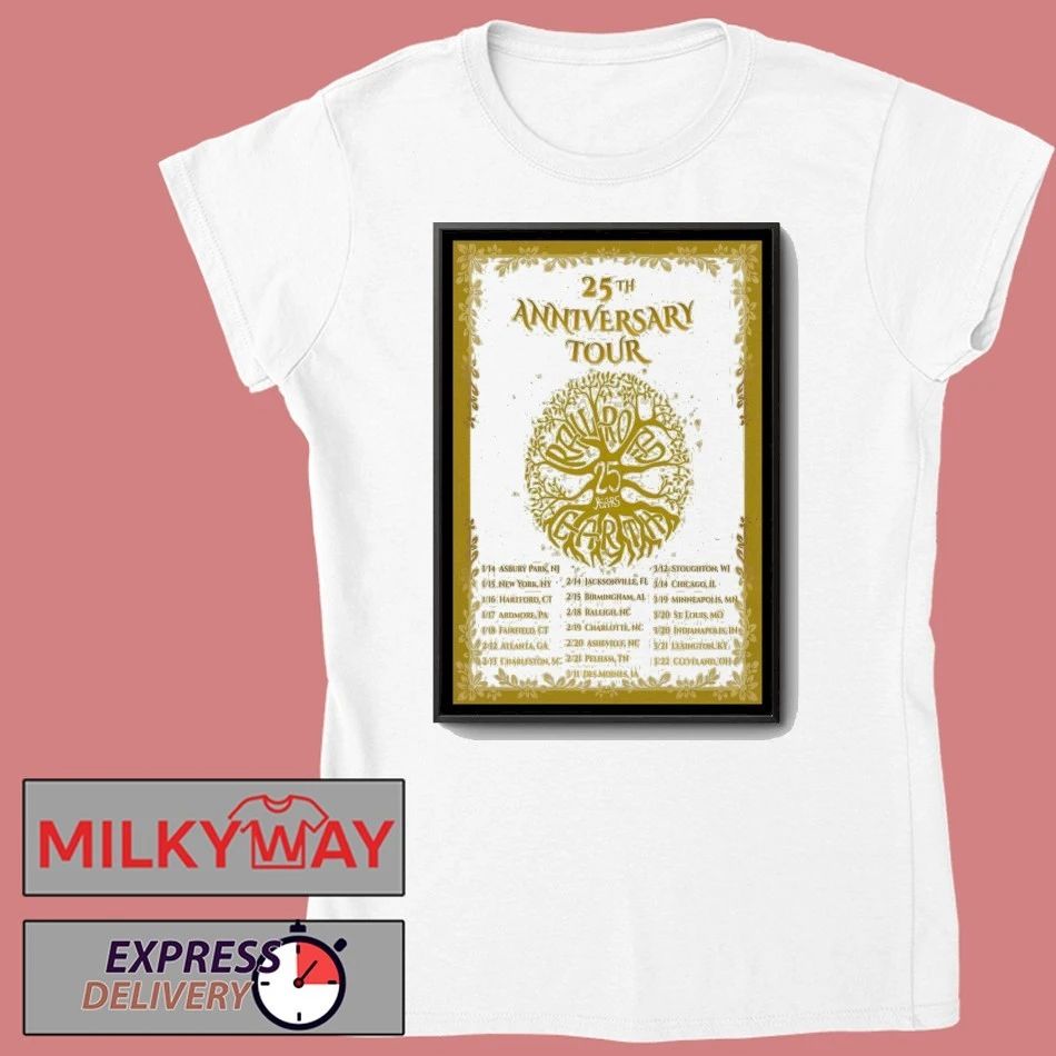 25th Anniversary Tour Railroad Earth Poster shirt