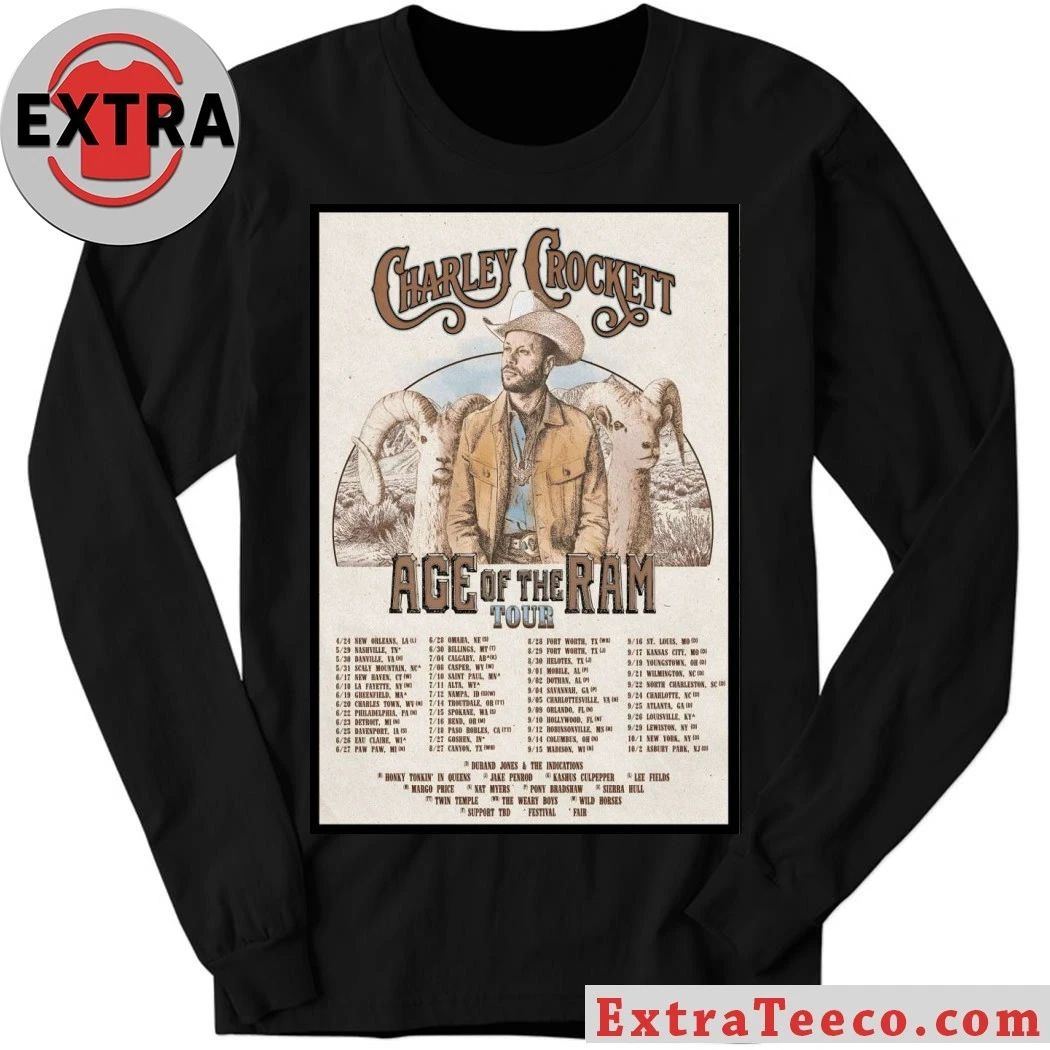 Charley Crockett 2026 Age Of The Ram Shows Poster T-Shirt
