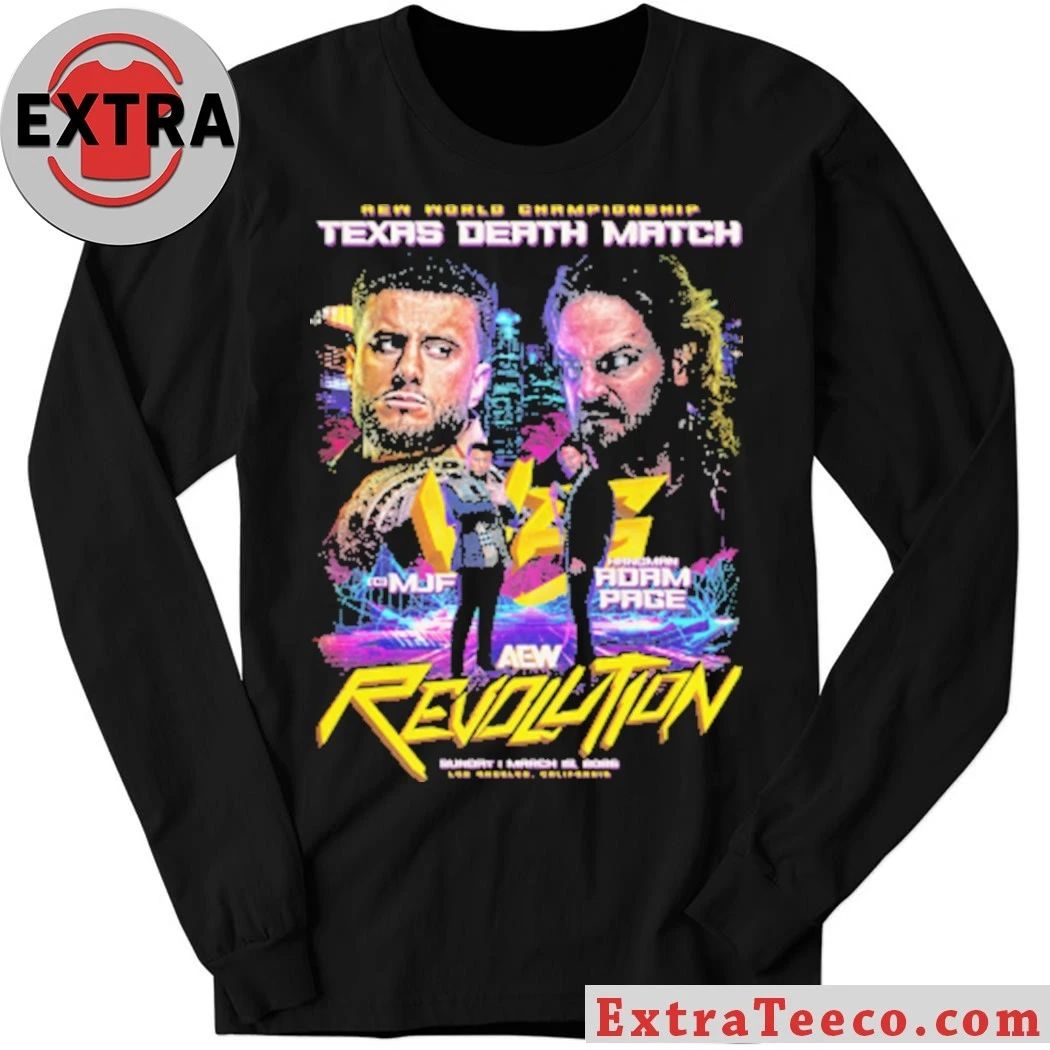 AEW Revolution 2026 Matchup MJF vs Hangman Adam Page Shirt