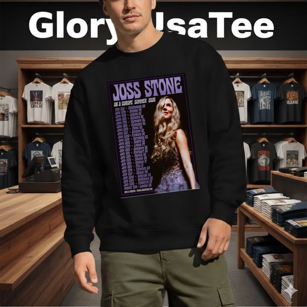 JossStone UK EUROPE Summer Tour 2026 Poster Shirt