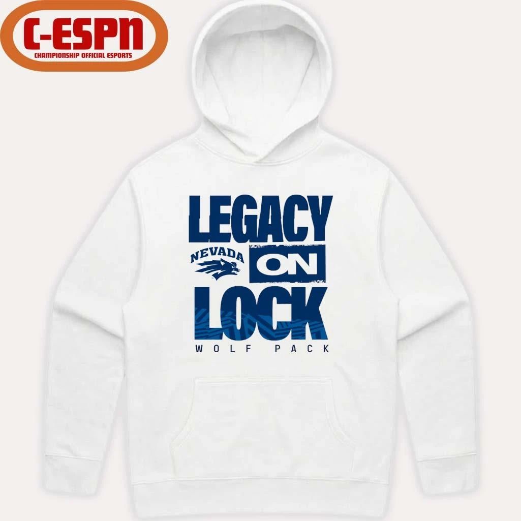 Nevada Wolf Pack Basketball Legacy On Lock Bench T-Shirt