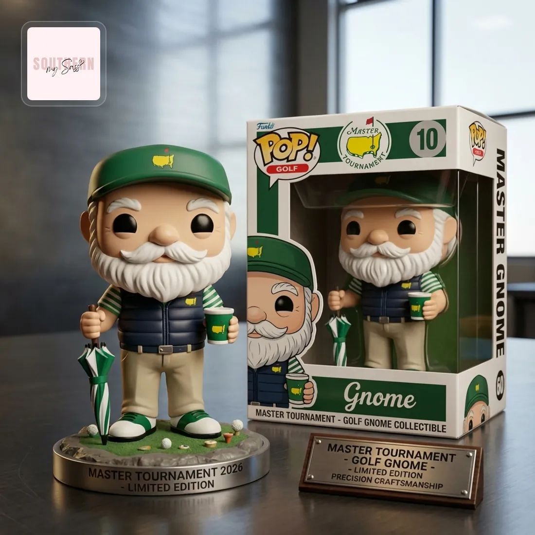 Masters Tournament 2026 Limited Edition Golf Gnome Funko Pop Figure Doll