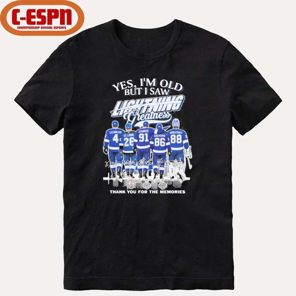 Yes, I’m Old But I Saw Tampa Bay Lightning Legends Greatness T-Shirt