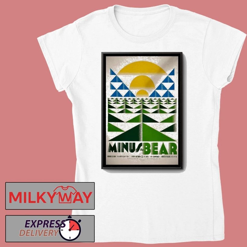 Minus The Bear Tour Oct 25 2025 House Of Blues Boston Poster shirt