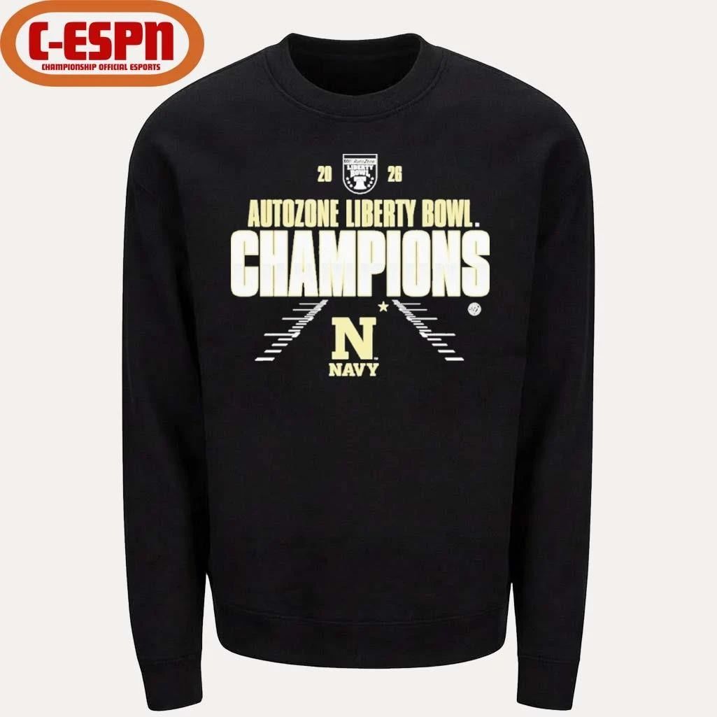 Navy Midshipmen Autozone Liberty Bowl Champions Shirt