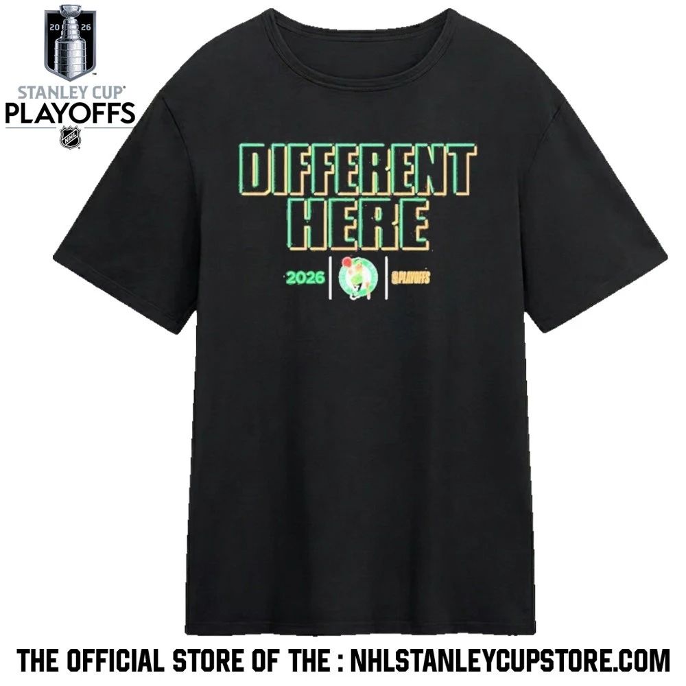 Boston Celtics Different Here 2026 Nba Playoffs Shirt
