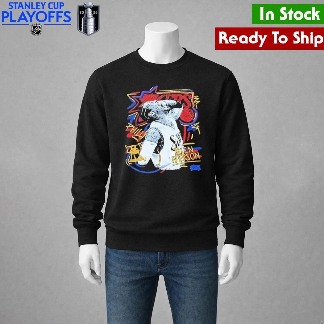 Allen Iverson Philadelphia 76Ers Chalked Up Shirt