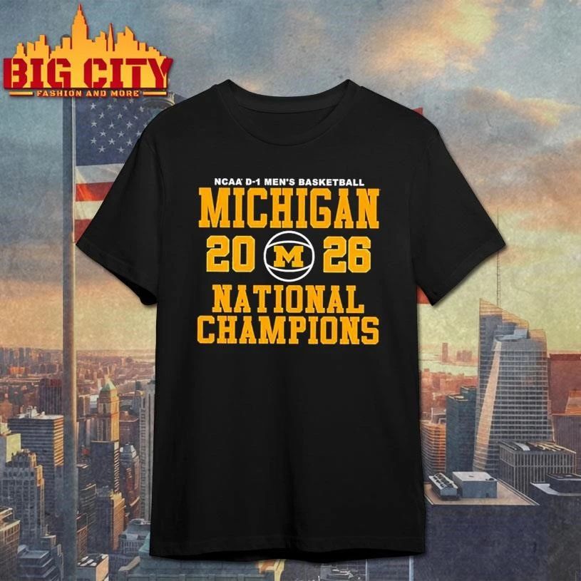Michigan Men’s Basketball 2025-2026 National Champions Shirt