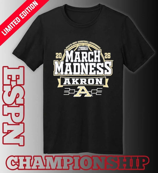 Akron Zips 2026 NCAA Men’s Basketball March Madness Bound Shirt