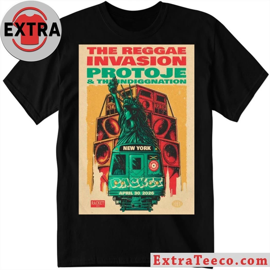 Protoje NYC April 30 2026 Tour Poster Shirt
