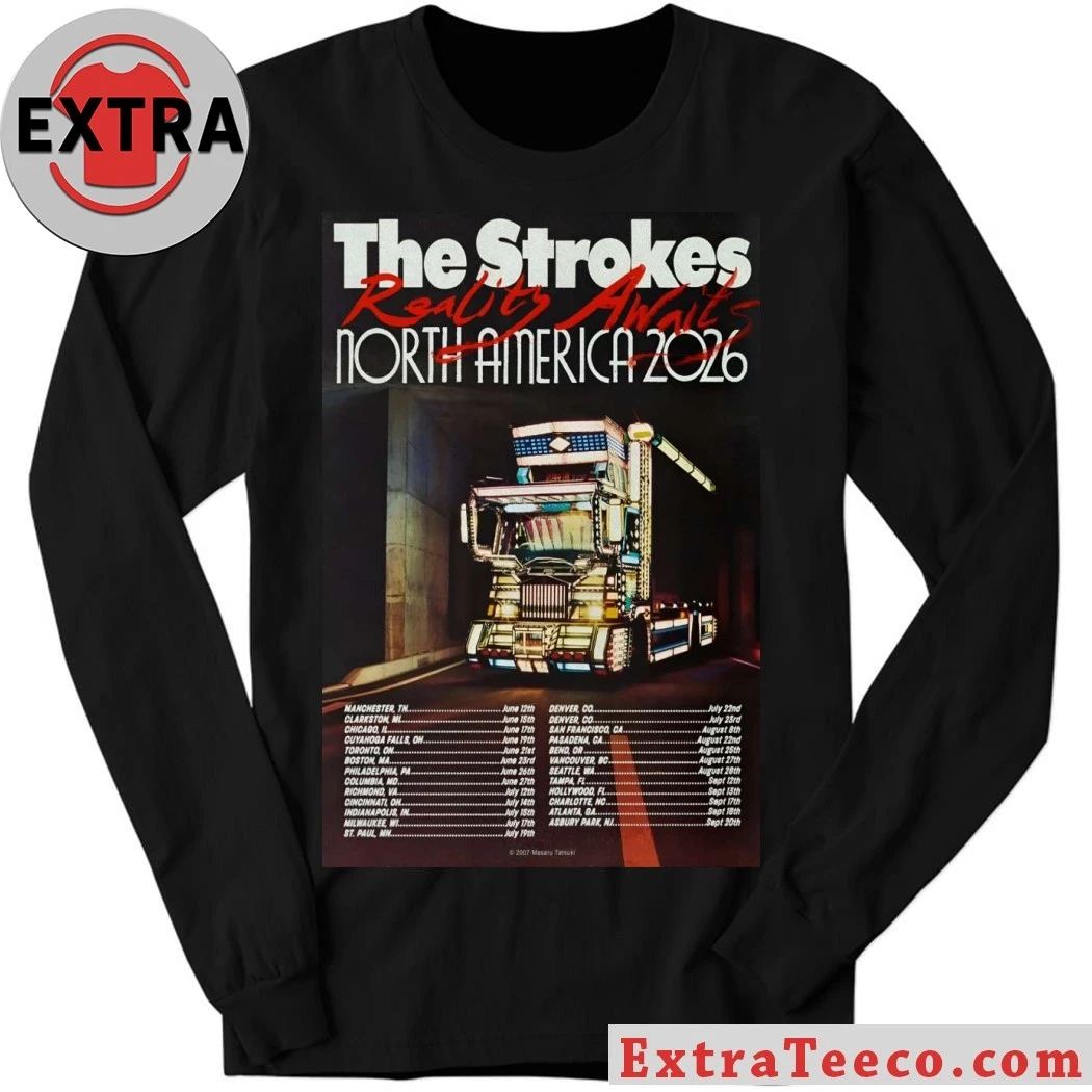 The Strokes North America 2026 Tour Poster Shirt