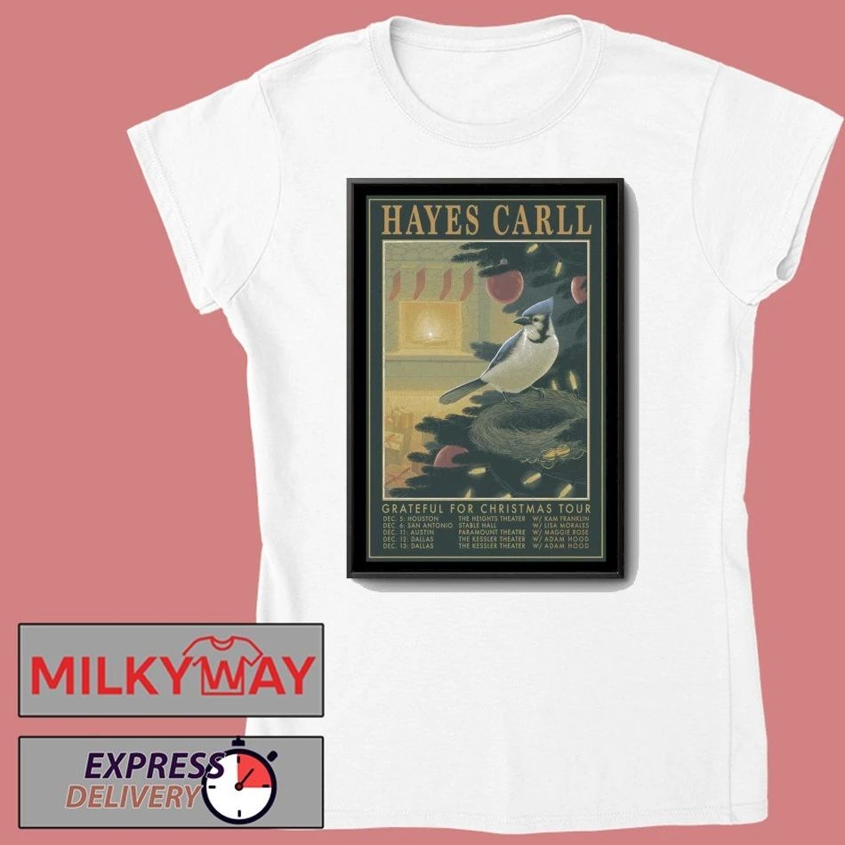 Hayes Carll Grateful For Christmas Tour 2025 Poster shirt