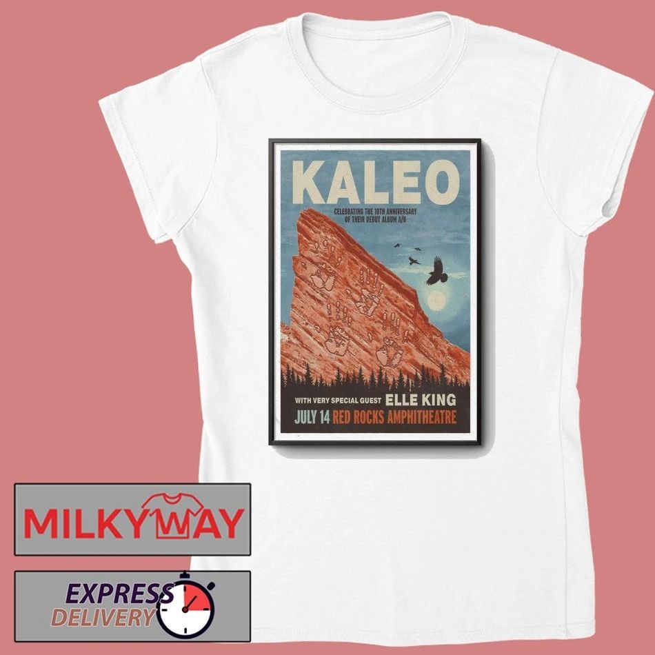 KALEO July 14 2026 Poster Red Rocks shirt