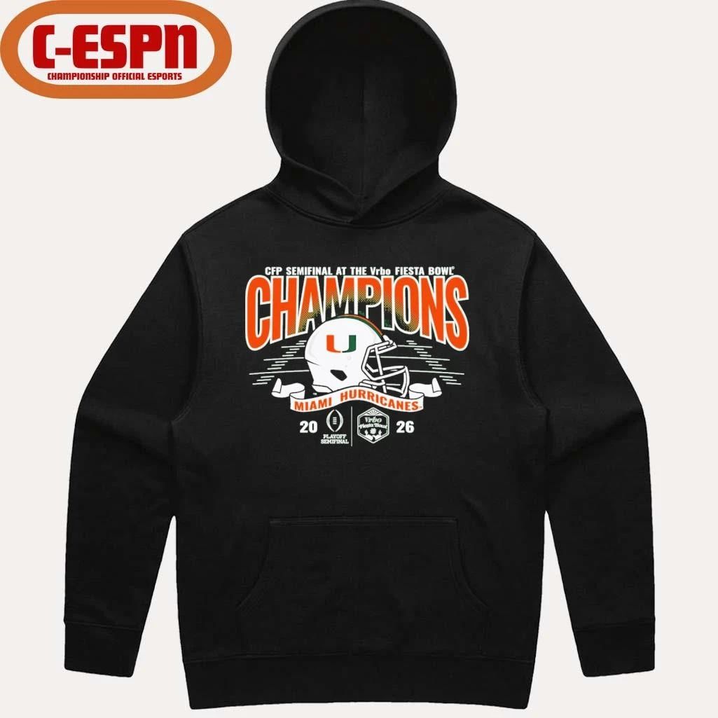 Miami 2026 VRBO Fiesta Bowl Champions T-shirt