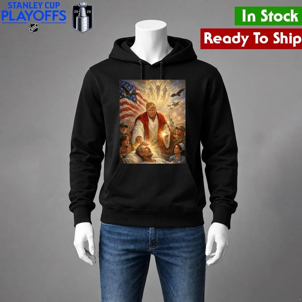 Trump as Jesus Healing the Sick Epstein Meme Shirt