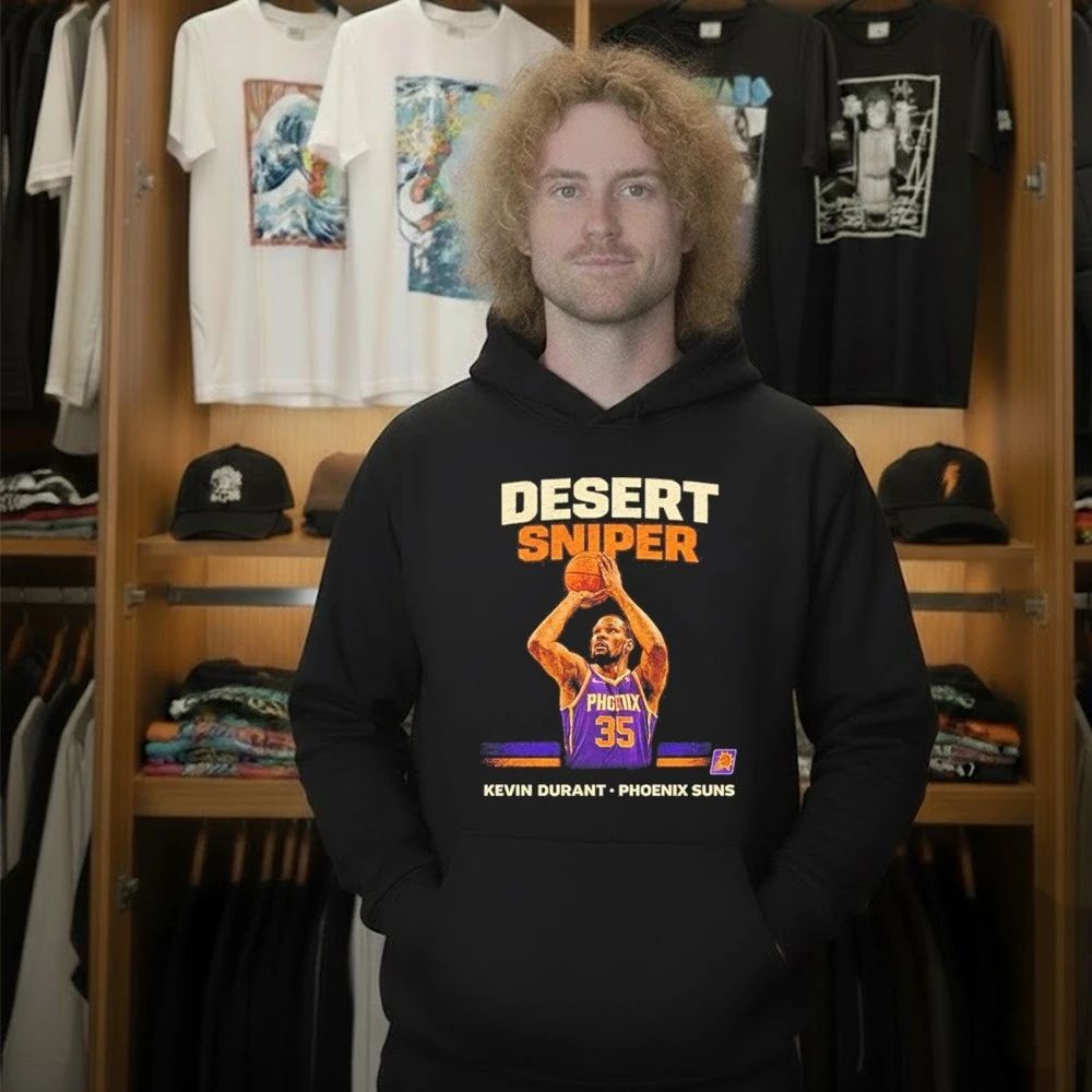 Desert Sniper Kevin Durant KD 35 Phoenix Suns Basketball Graphic Shirt