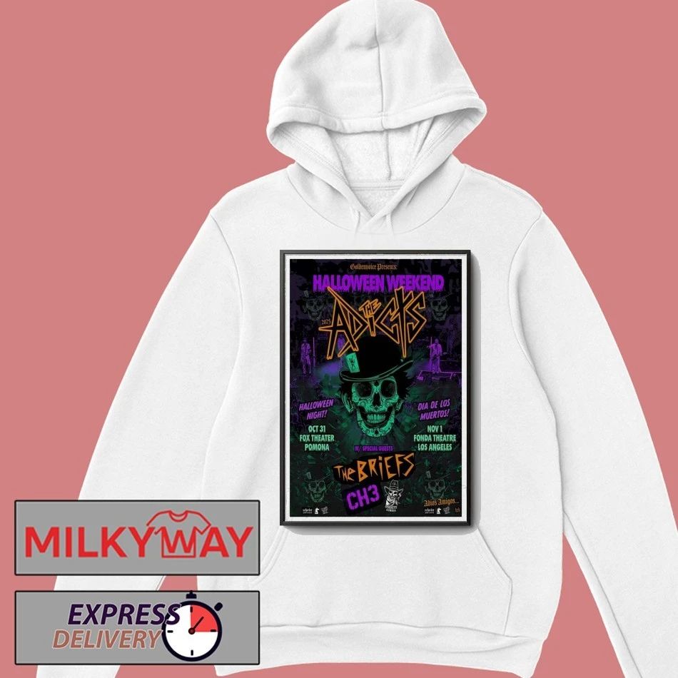 The Adicts Two Nights Halloween Horror Show Southern California Poster shirt