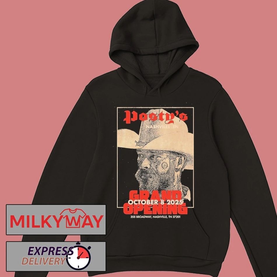 10.08.2025 Nashville, Tennessee Post Malone Posty’s Bar Poster shirt