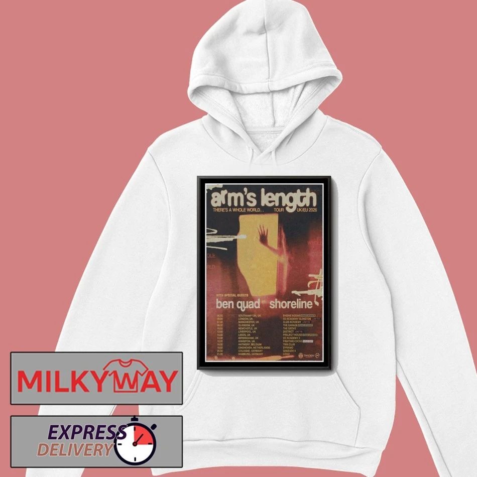 Arm’s Length There’s A Whole World Tour UK EU 2026 Poster shirt