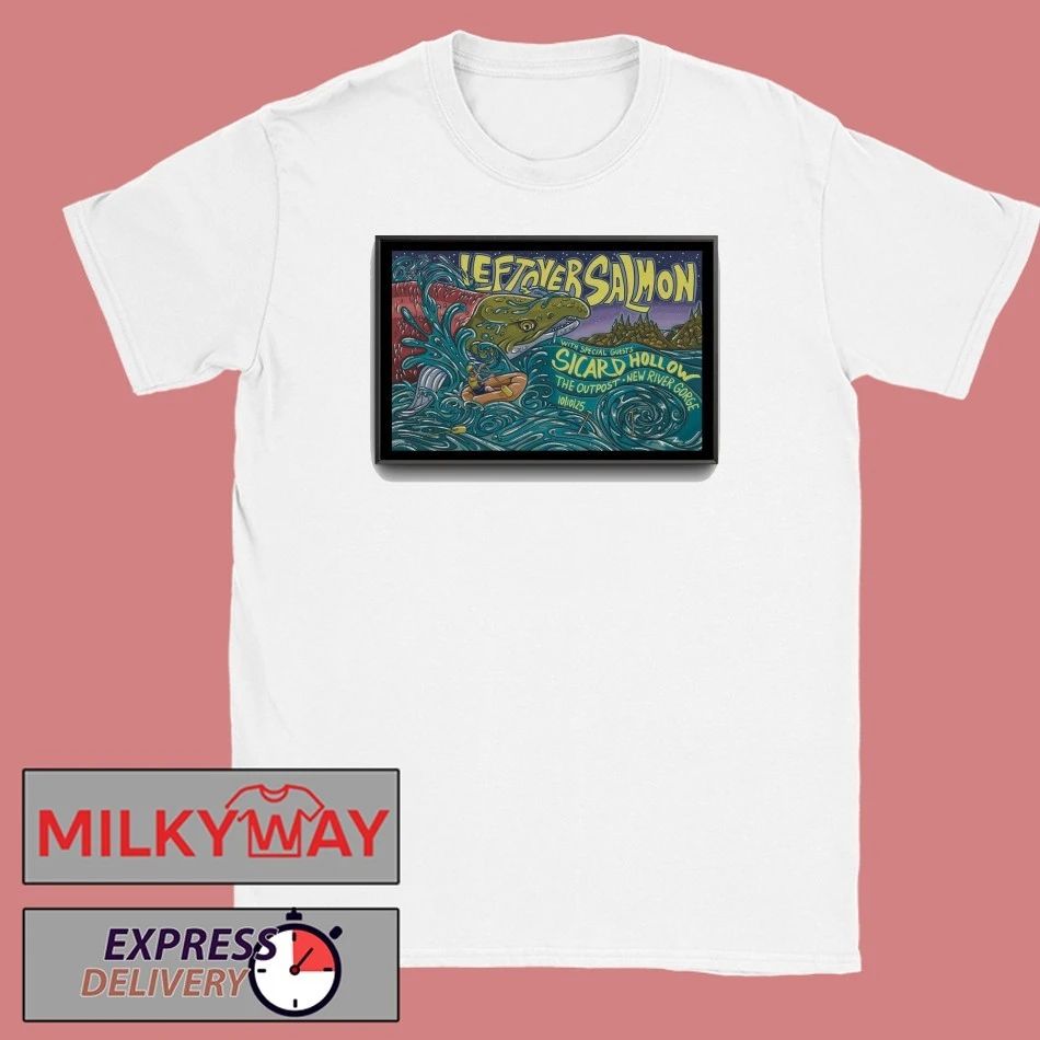 Leftover Salmon Oct 10, 2025 The Outpost New River Gorge, Fayetteville, WV Poster shirt