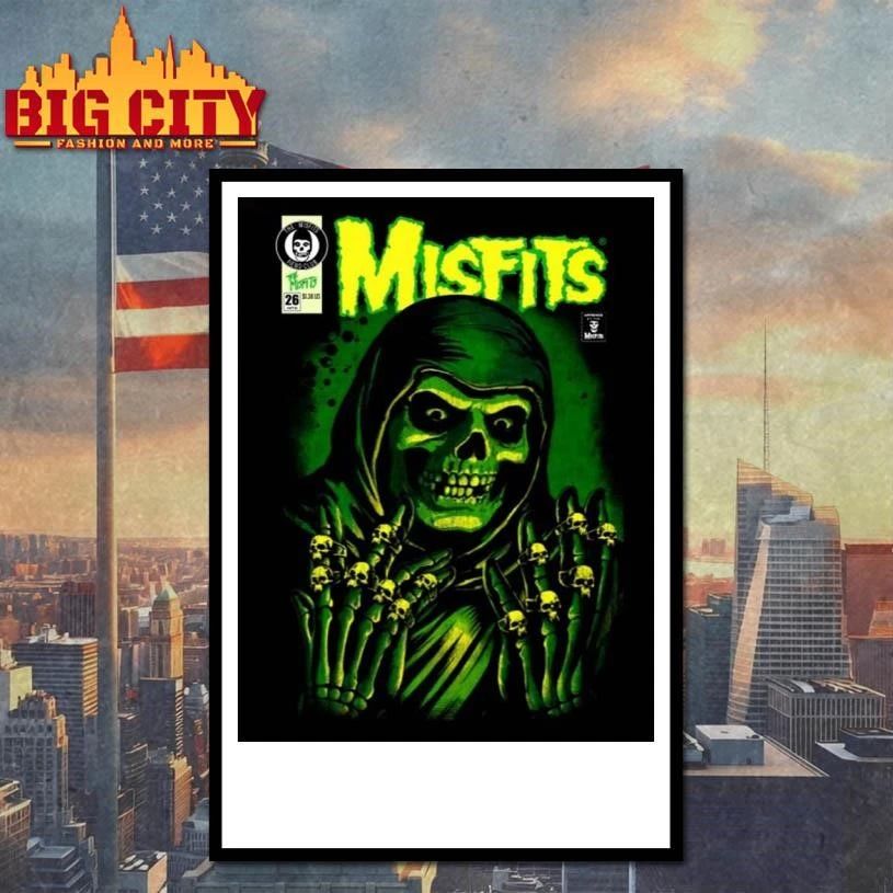 Misfits X Yesterdays WonderCon Anaheim 2026 Exclusives Emerald Hell Art Poster Shirt
