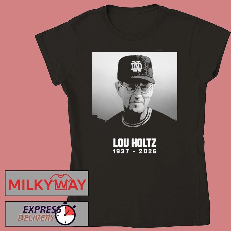 Rip Lou Holtz Death Lou Holtz Notre Dame Fighting Irish Legend Coach Hall Of Fame shirt