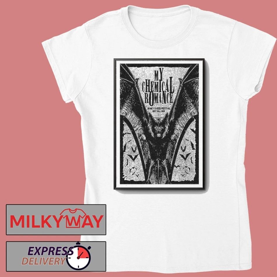 Poster My Chemical Romance at Shaky Knees Festival Sept 20, 2025 shirt