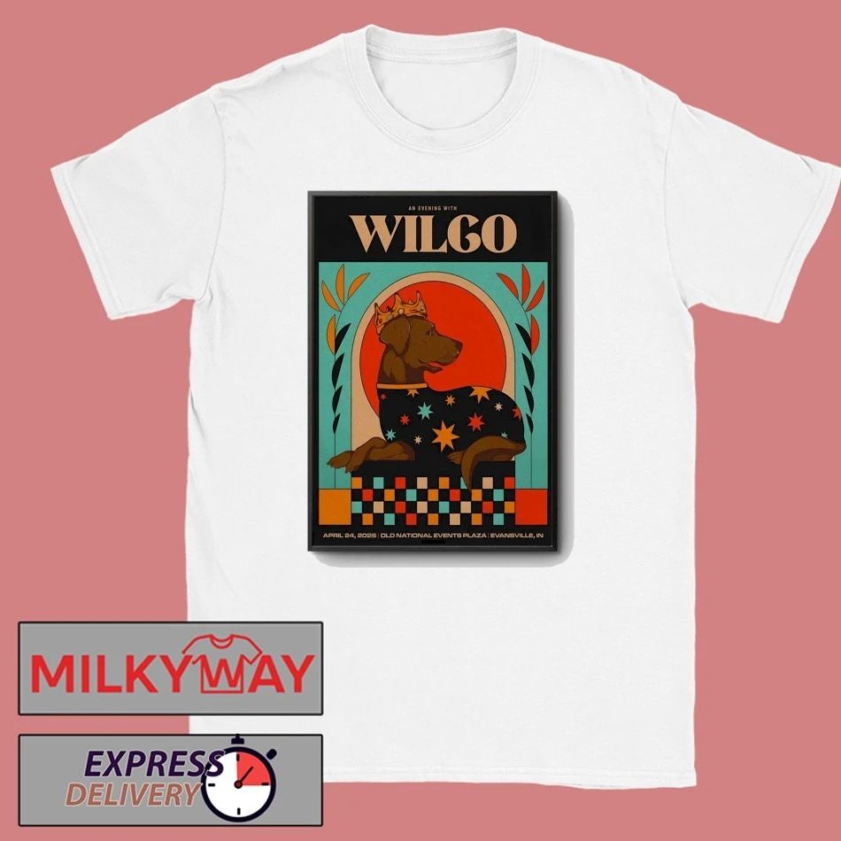 Wilco In Evansville IN On Apr 24 2026 Tour Poster shirt