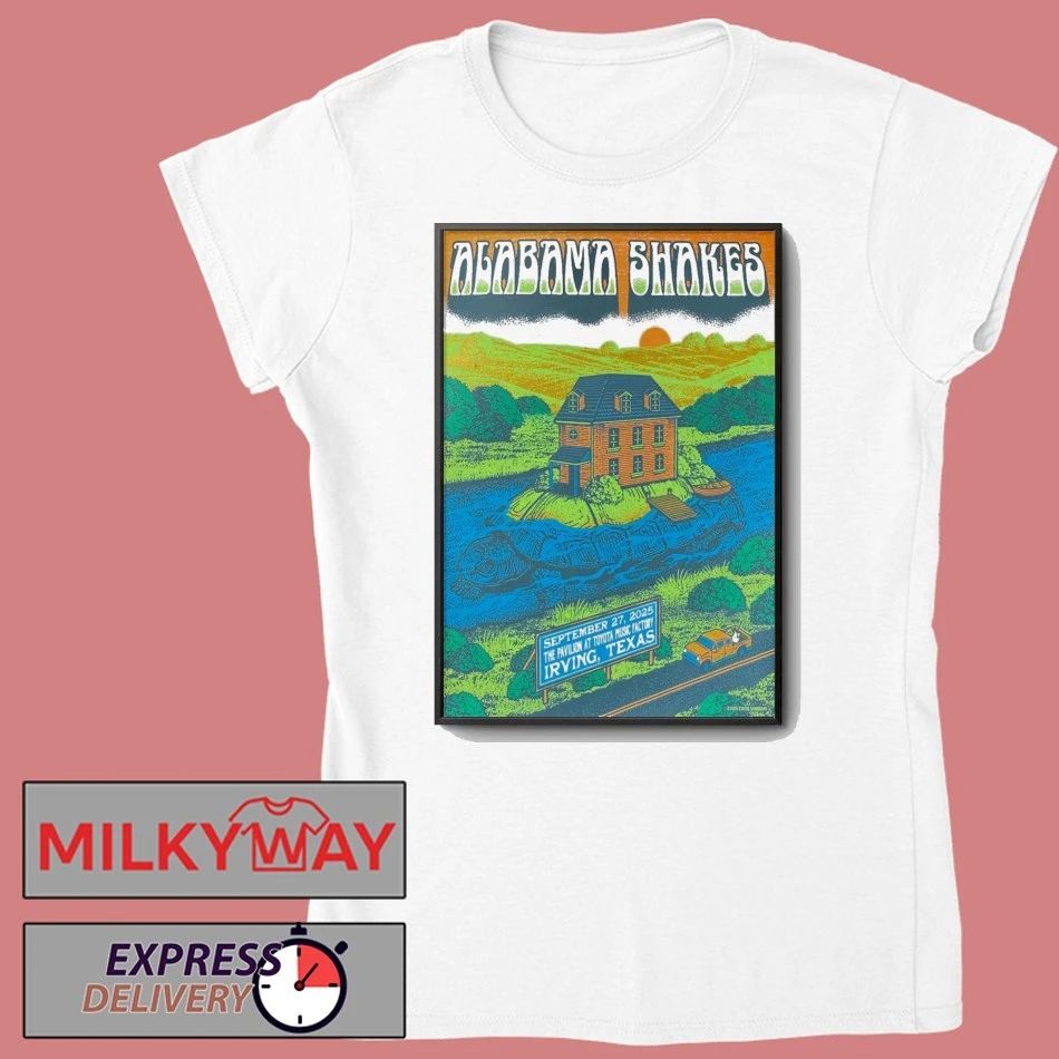 Alabama Shakes Sept 27 2025 Toyota Music Factory Irving, TX Poster shirt