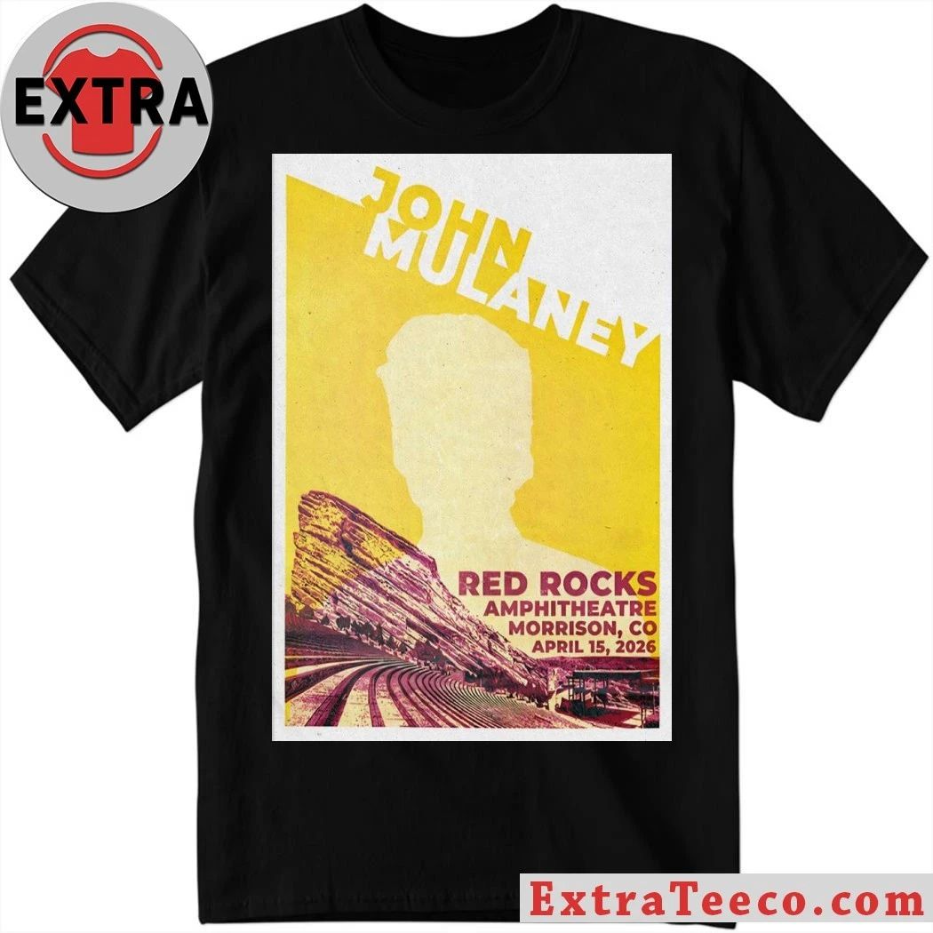 John Mulaney Apr 15 2026 Red Rocks Amphitheatre Show Poster Shirt
