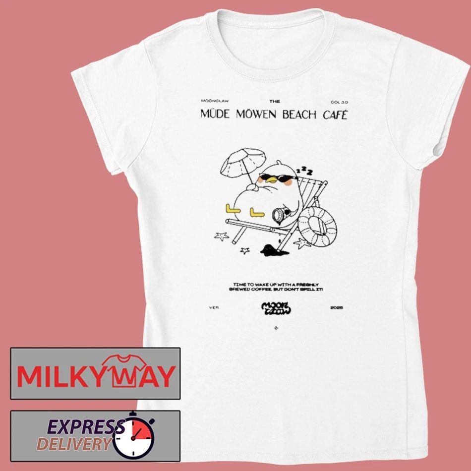 Mahluna Müde Möwen Beach Café Shirt