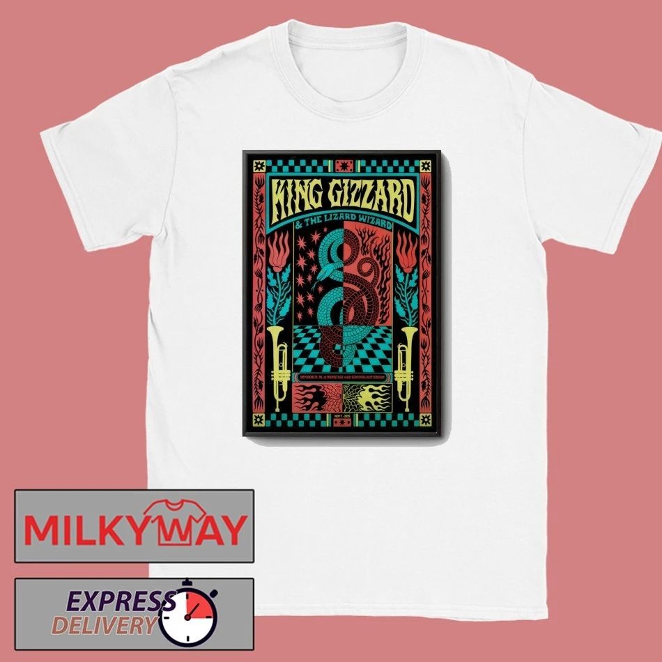 King Gizzard And The Lizard Wizard Nov 7 2025 At MAINSTAGE In Den Bosch Netherlands Poster shirt