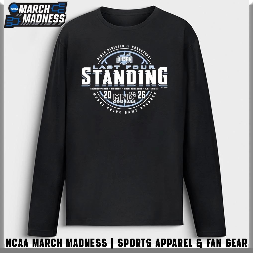 Mount Notre Dame Cougars 2026 OHSAA Girls Basketball Division 2 Last Four T-Shirt