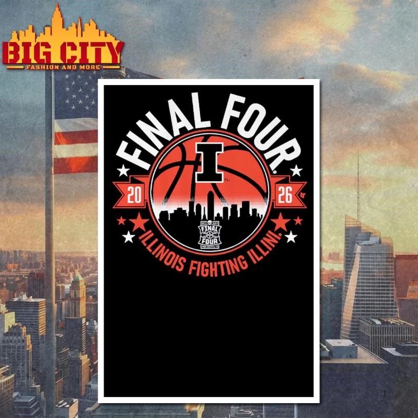 Illinois Fighting Illini MBB 2026 Final Four College Basketball Shirt