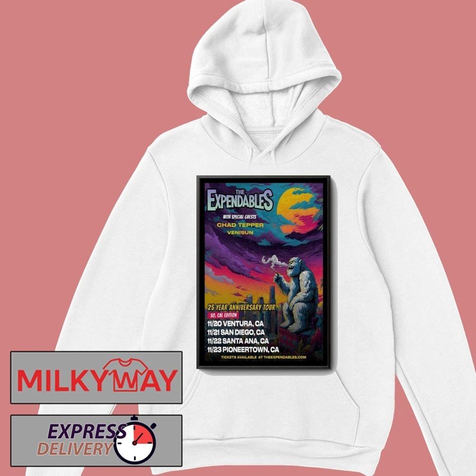 The Expendables Year Anniversary Tour 2025 Poster shirt