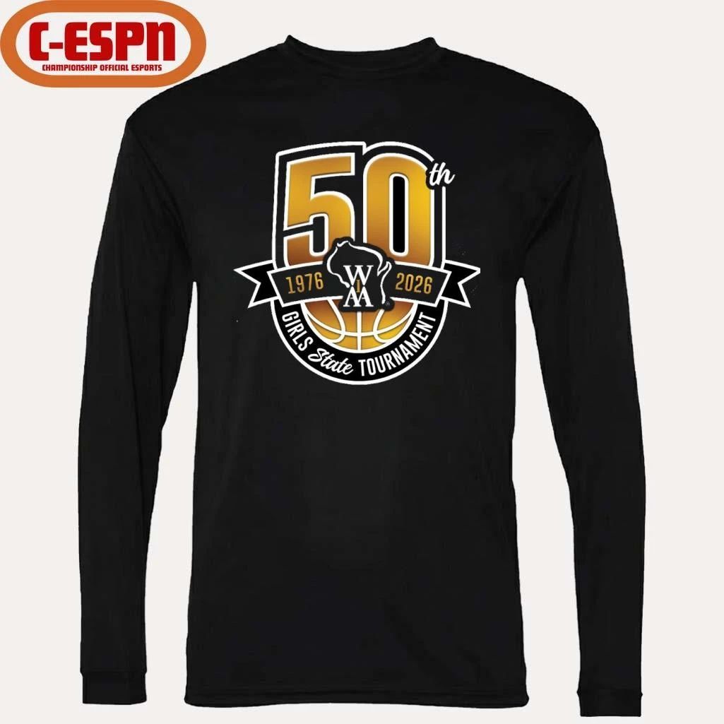 50th 1976-2026 WIAA Girls State Basketball Tournament Shirt