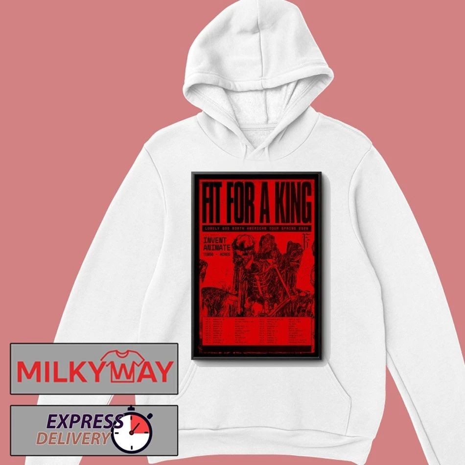 Fit For A King Lonely God North American Spring 2026 Tour Poster shirt