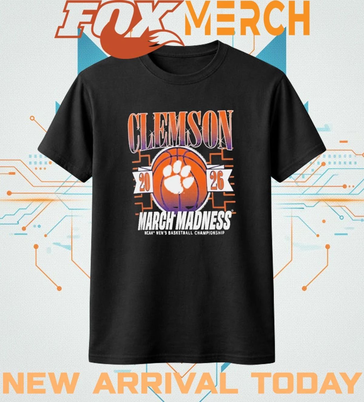 Clemson Tigers 2026 March Madness NCAA men’s basketball Championship t-shirt