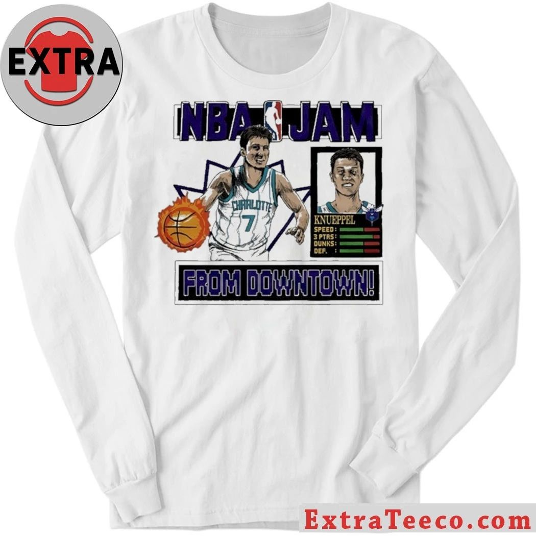 Original NBA JAM Charlotte Hornets Kon Knueppel NBA Jam Shirt