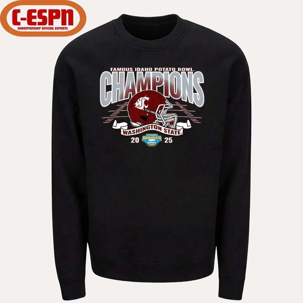 Washington State University Cougars Football 2025 Potato Bowl Champions Shirt