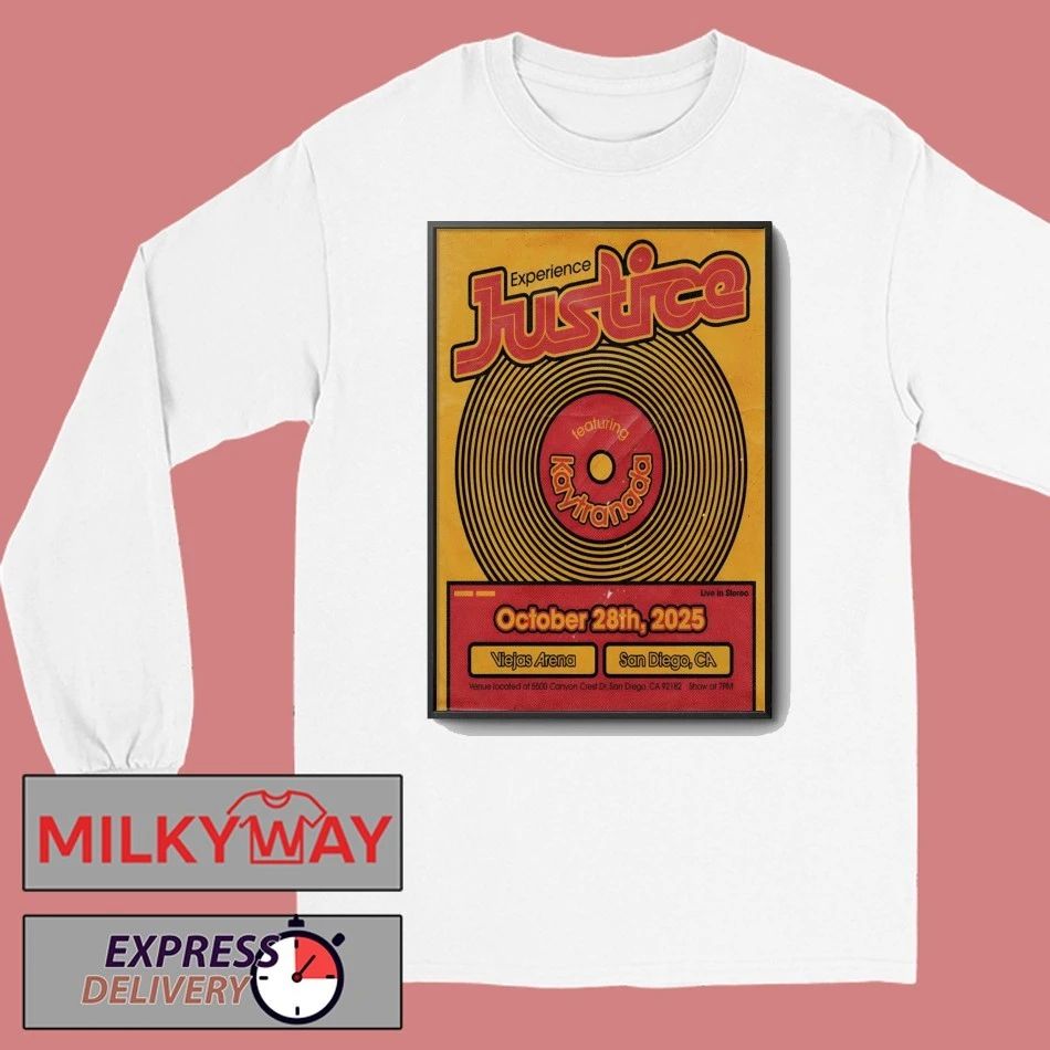 Justice Oct 28 2025 Viejas Arena In San Diego CA Poster shirt
