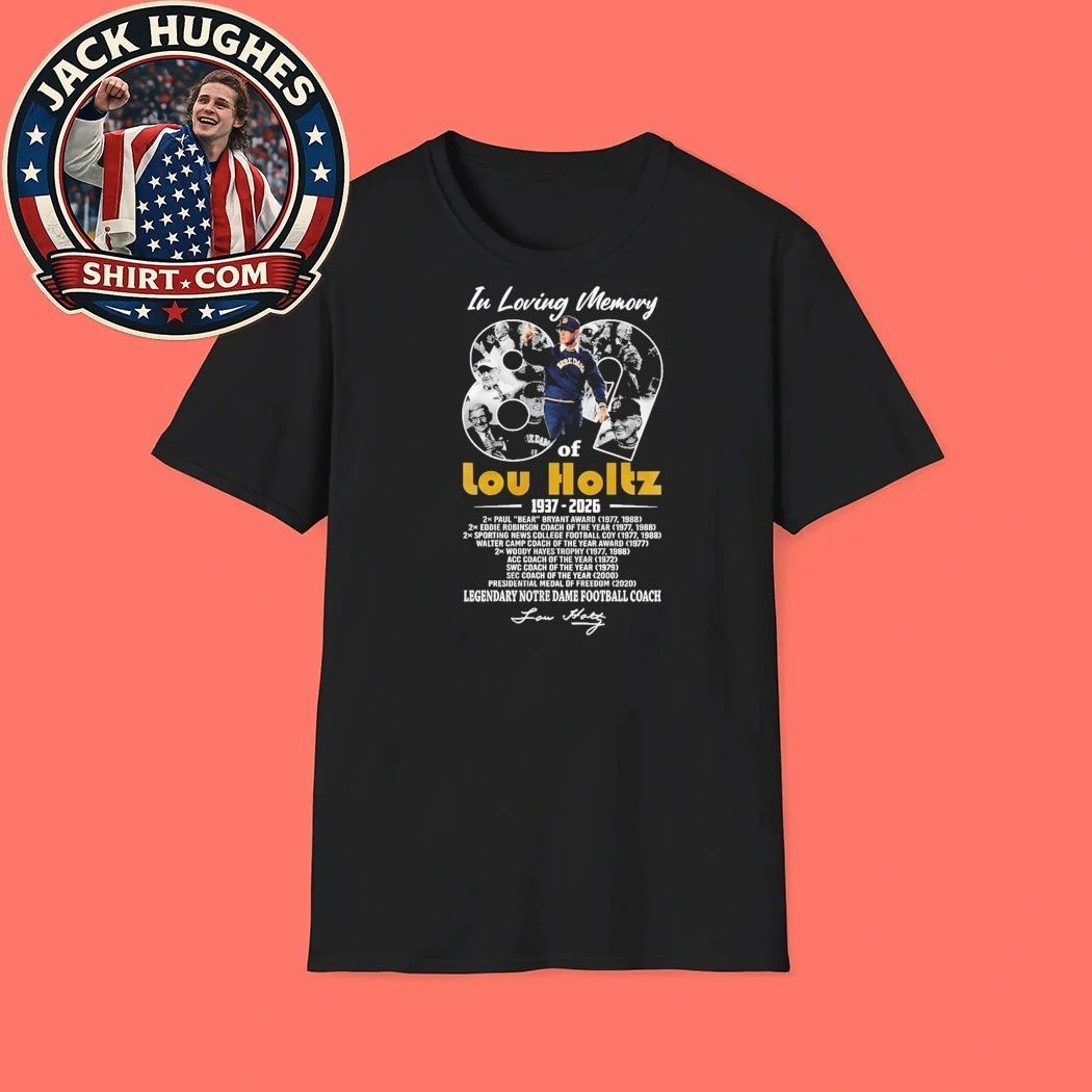 Lou Holtz Legendary Notre Dame Coach Tribute And Signature Shirt